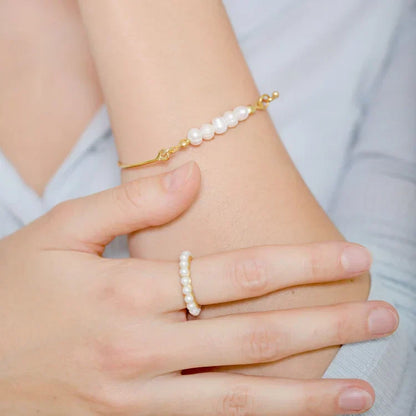 Elegant Pearl Beaded Women's Bracelet - Pexav