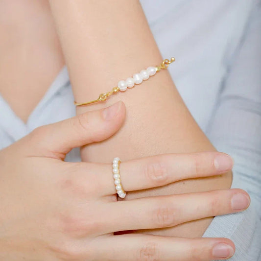 Elegant Pearl Beaded Women's Bracelet - Pexav