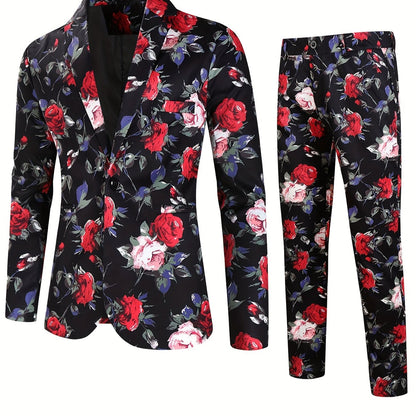 Stylish Colored Suit - Floris-Black Green-M-Nora Luxe