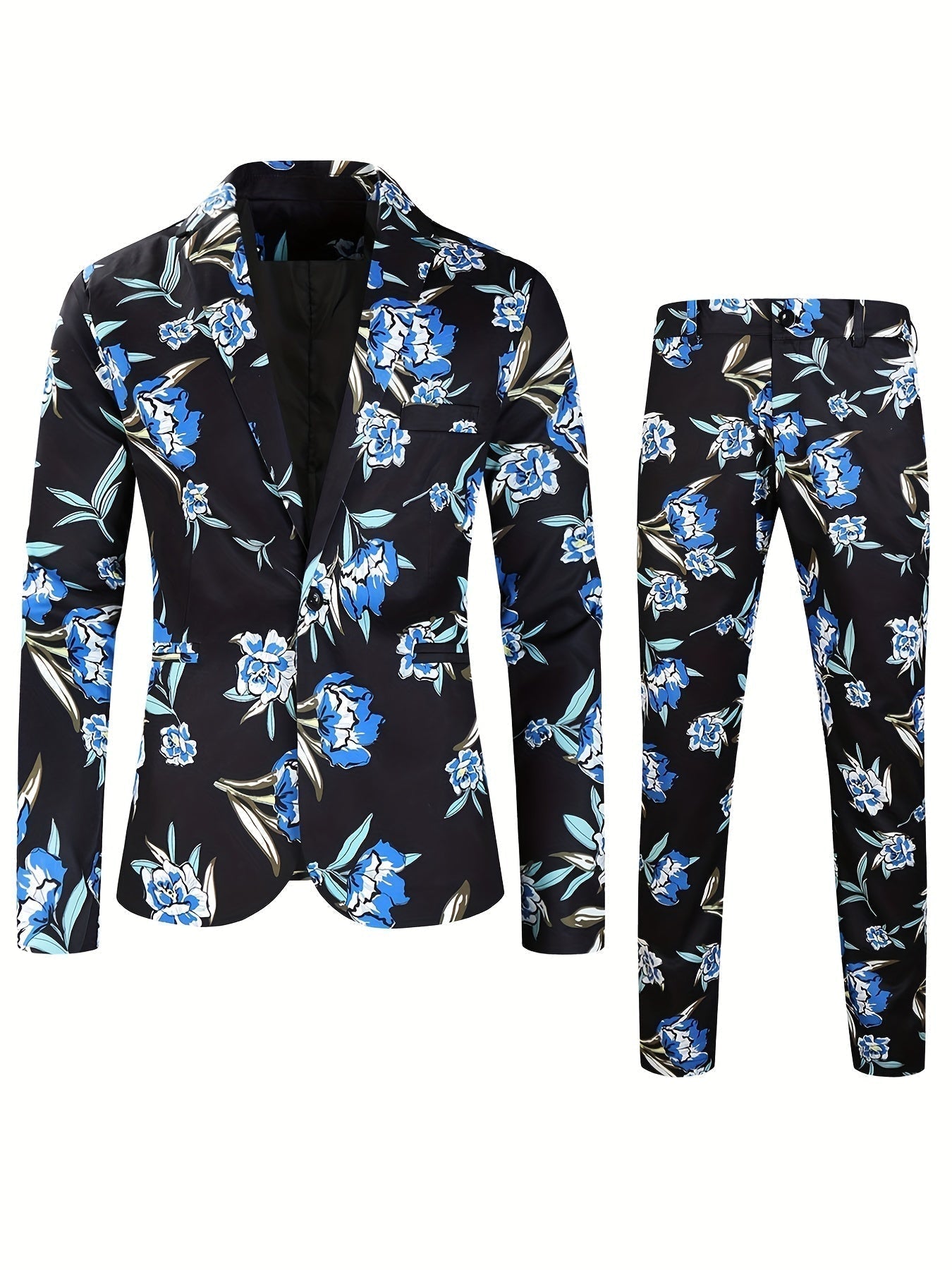 Stylish Colored Suit - Floris-Black-M-Nora Luxe