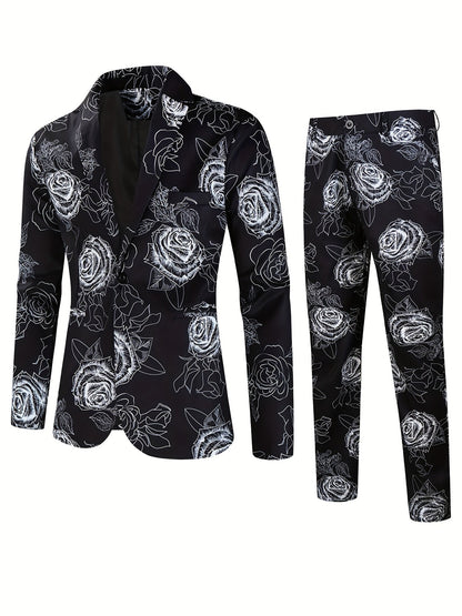 Stylish Colored Suit - Floris-Black-M-Nora Luxe