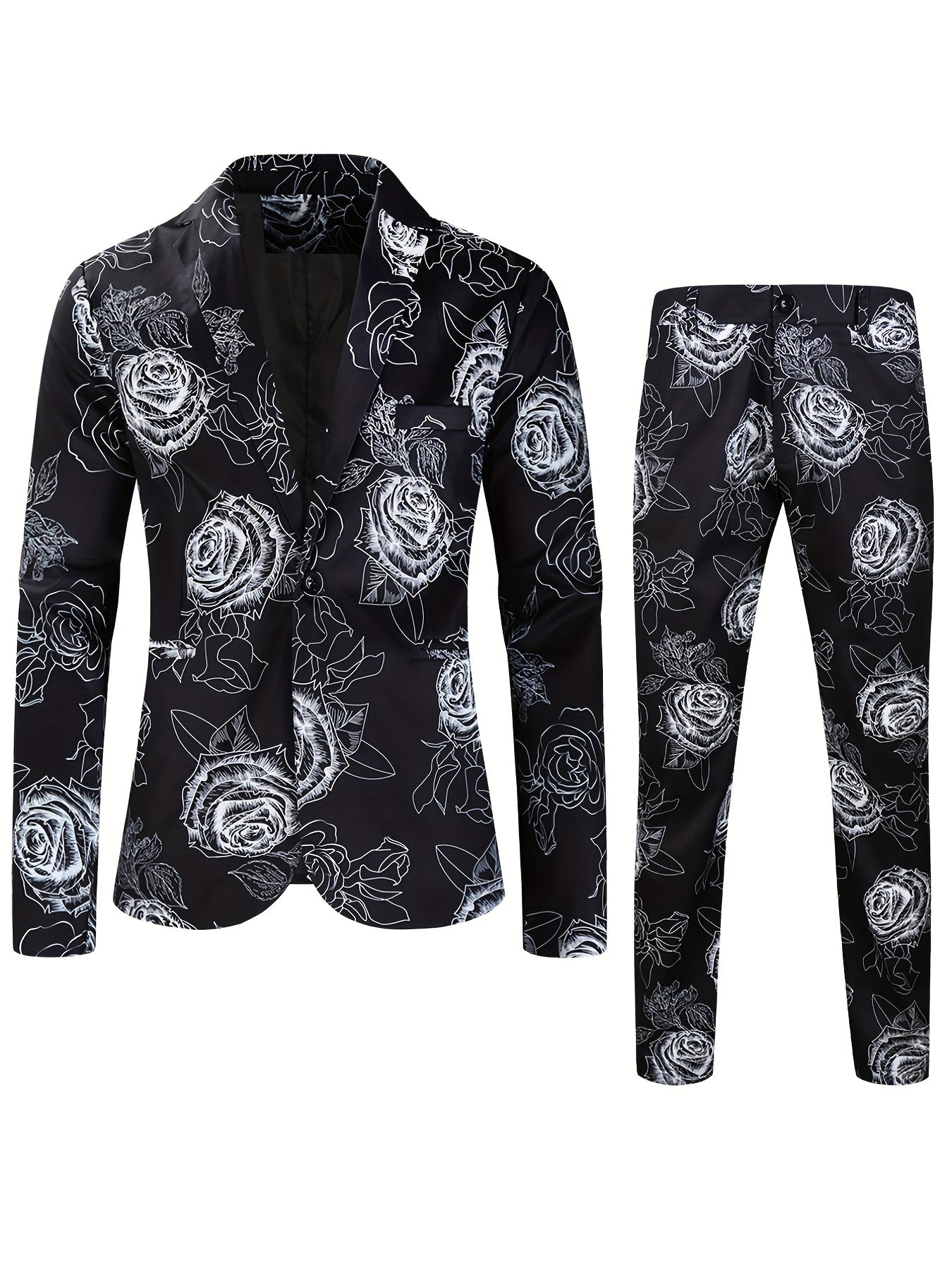Stylish Colored Suit - Floris-Black-M-Nora Luxe