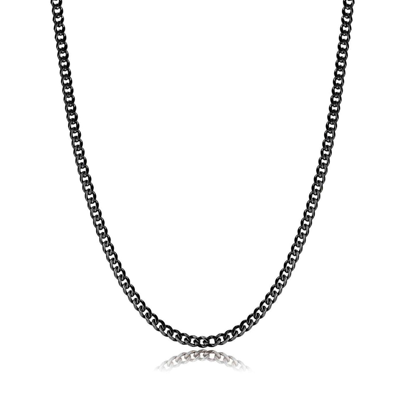 Stylish Cuban Link Necklace - Noah-Black-0.12 in-Nora Luxe