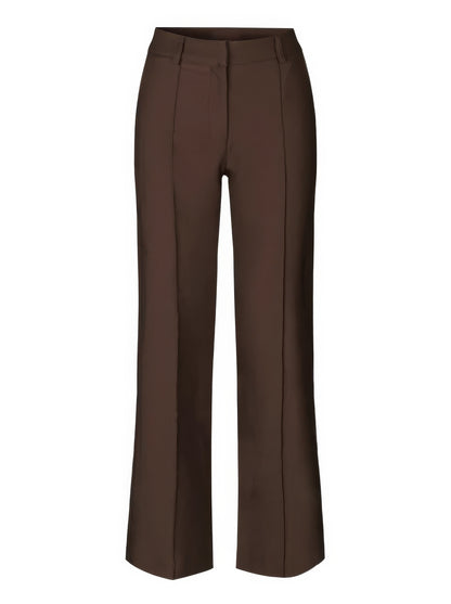 Stylish High-Waisted Trousers - Luna-Black-S-Nora Luxe
