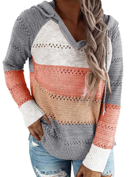 Warm Women's Cable Knit Sweater Aurora - Pexav