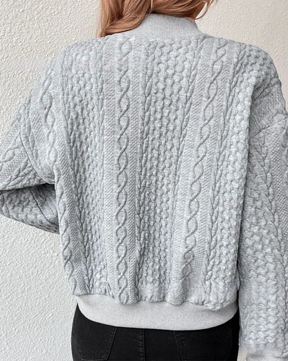 Women's Fashionable Knit Cardigan - Pexav