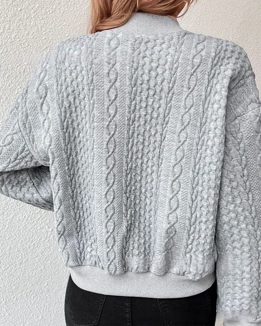 Women's Fashionable Knit Cardigan - Pexav