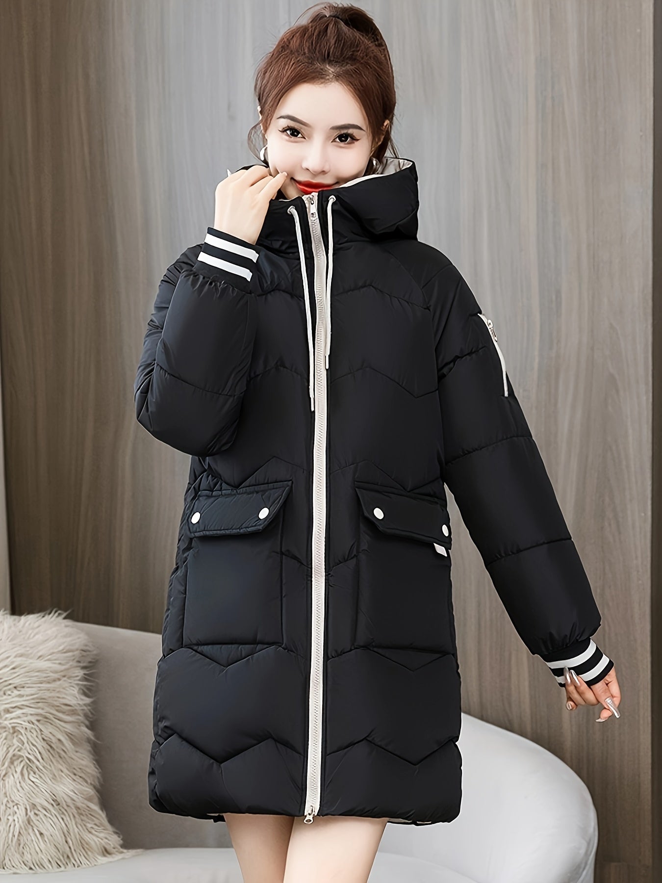 Warm Women's Parka Coat Sophie - Pexav