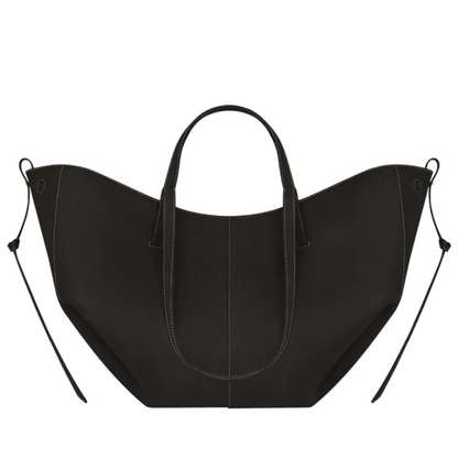 Stylish Leather Handbag - Adeline-Black-Nora Luxe