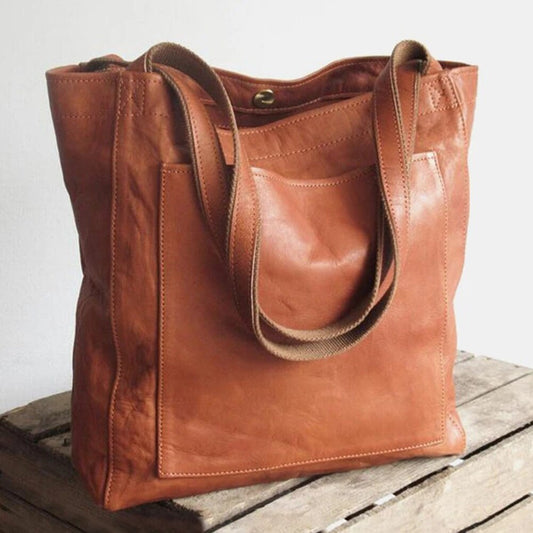 Fashionable Women's Genuine Leather Tote Bag - Pexav