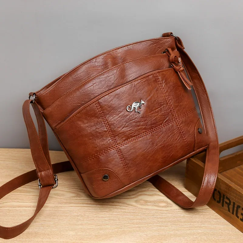 Fashionable Women's Leather Tote Bag - Pexav