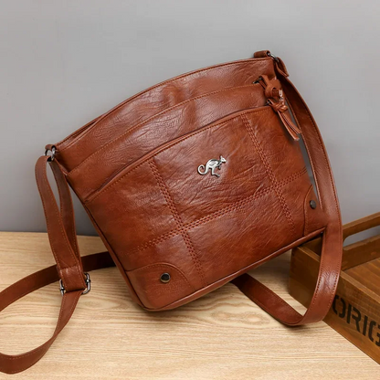 Fashionable Women's Leather Tote Bag - Pexav