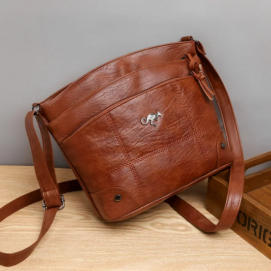 Fashionable Women's Leather Tote Bag - Pexav