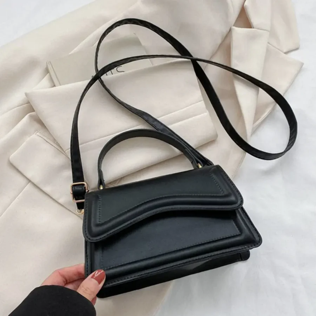 Stylish Leather Ladies Shoulder Bags - LuxeClass-White-Nora Luxe