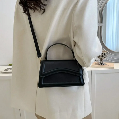 Stylish Leather Ladies Shoulder Bags - LuxeClass-White-Nora Luxe