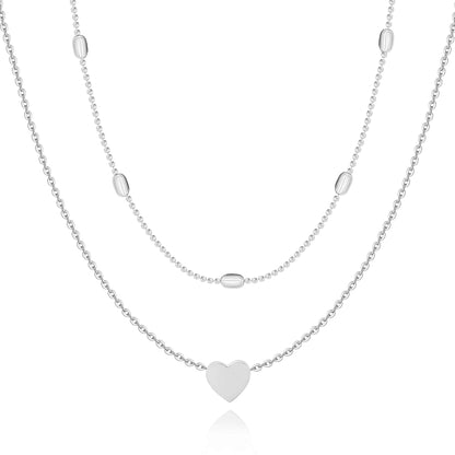 Stylish Love Necklace - Julia-Silver-Nora Luxe