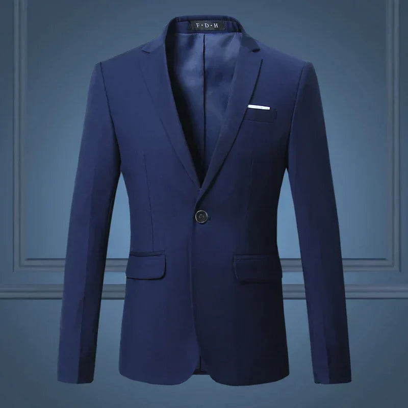 Stylish Men's Blazer - Victor-Blue-S-Nora Luxe