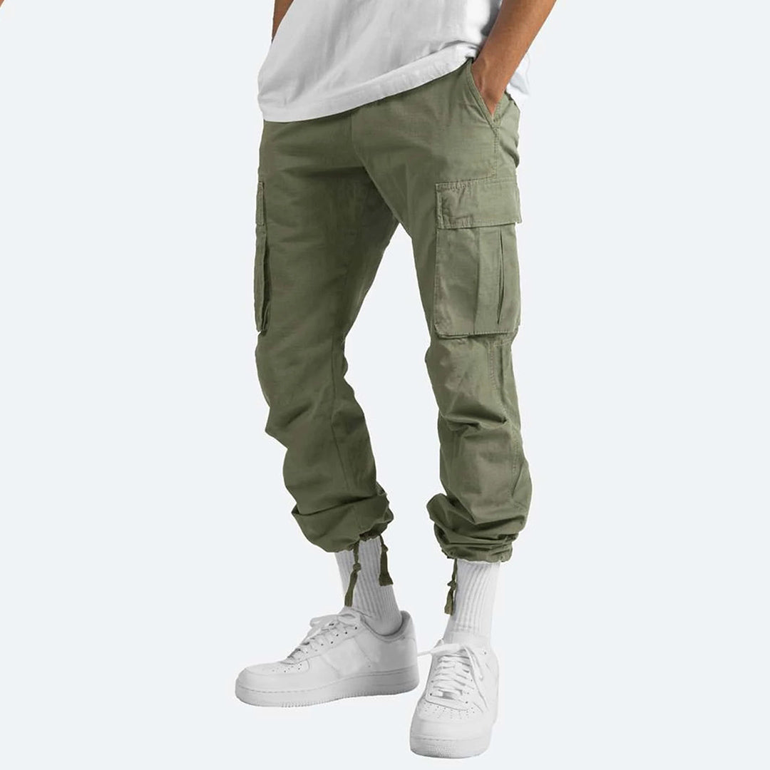 Stylish Men's Cargo Trousers - Mason-Black-S-Nora Luxe