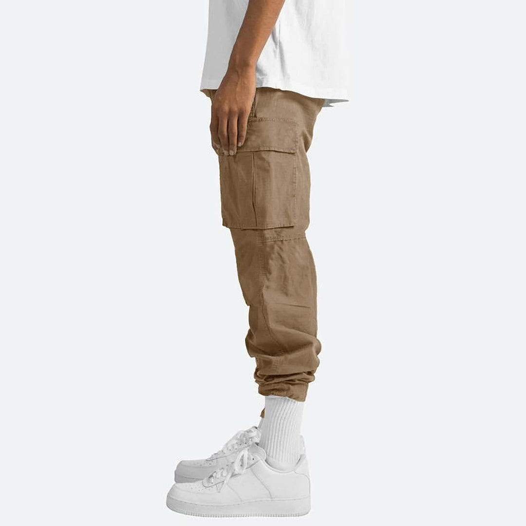 Stylish Men's Cargo Trousers - Mason-Black-S-Nora Luxe