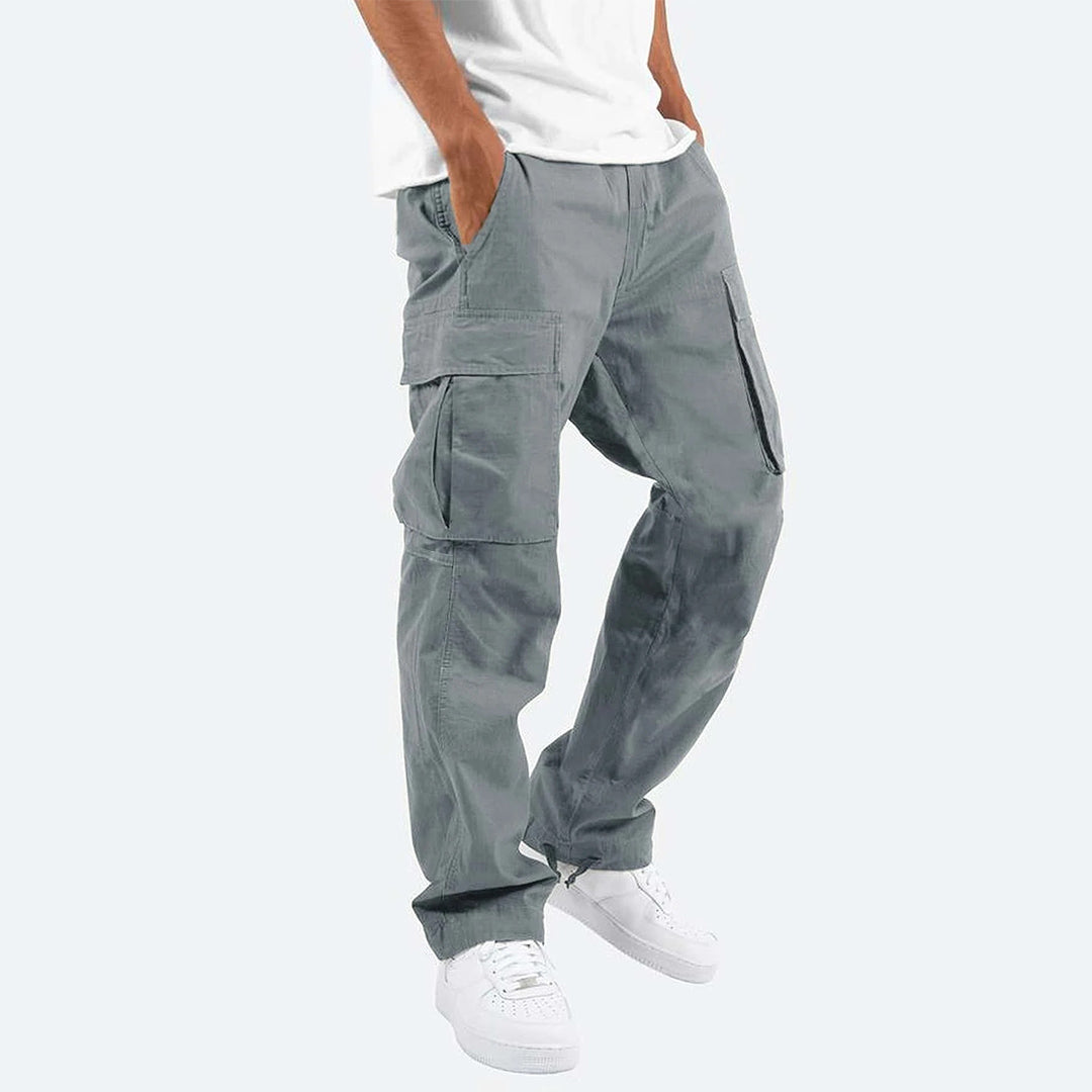 Stylish Men's Cargo Trousers - Mason-Gray-S-Nora Luxe