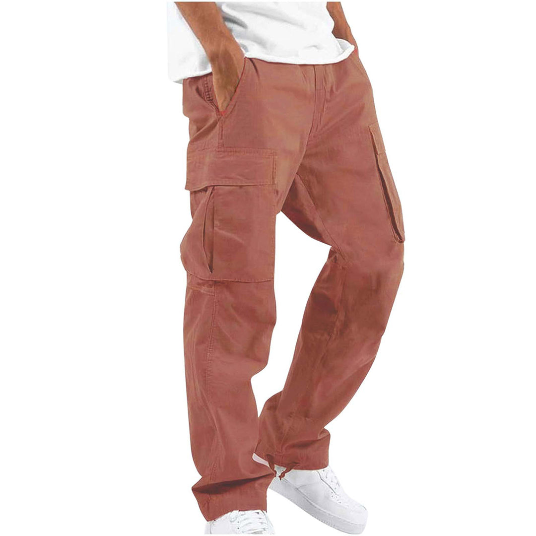 Stylish Men's Cargo Trousers - Mason-Red-S-Nora Luxe