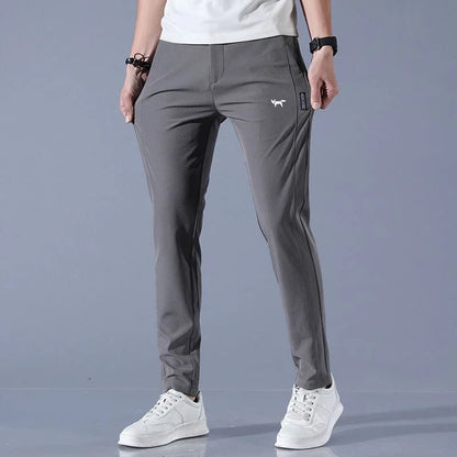 Stylish Men's Golf Trousers - FairwayFlex-Dark Gray-28-Nora Luxe