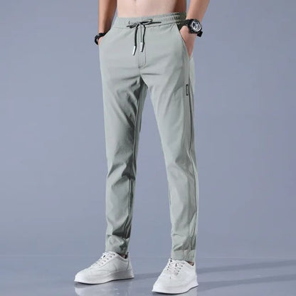 Stylish Men's Golf Trousers - FairwayFlex-Light Green-28-Nora Luxe