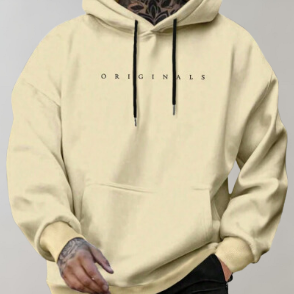 Stylish Men's Hoodie - Noah-Yellow-S-Nora Luxe