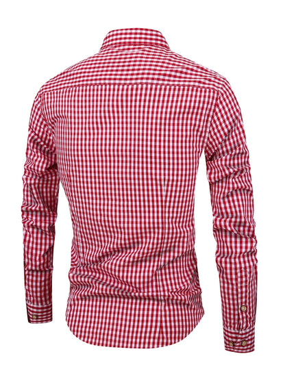 Stylish Men's Shirt - Jasper-Dark Blue-XS-Nora Luxe