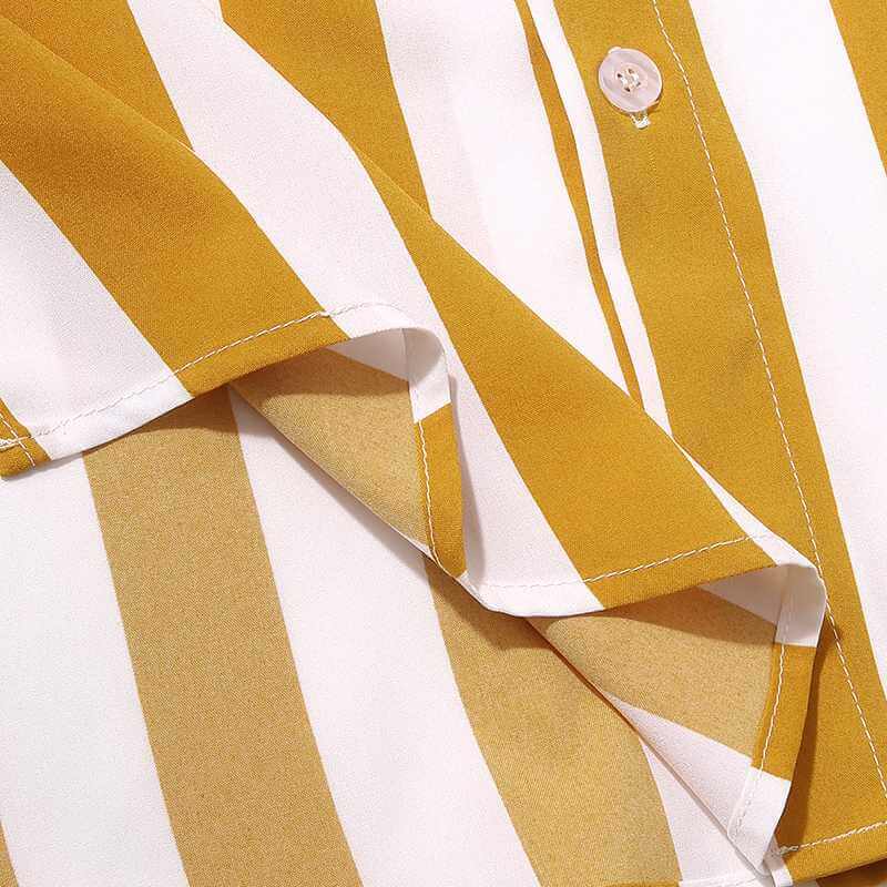 Stylish men's summer set with striped pattern - StripesFresh-Yellow-S-The Livary