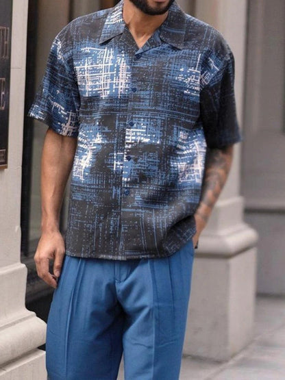Stylish men's two-piece set for warm days - summer classic-Set B-S-The Livary