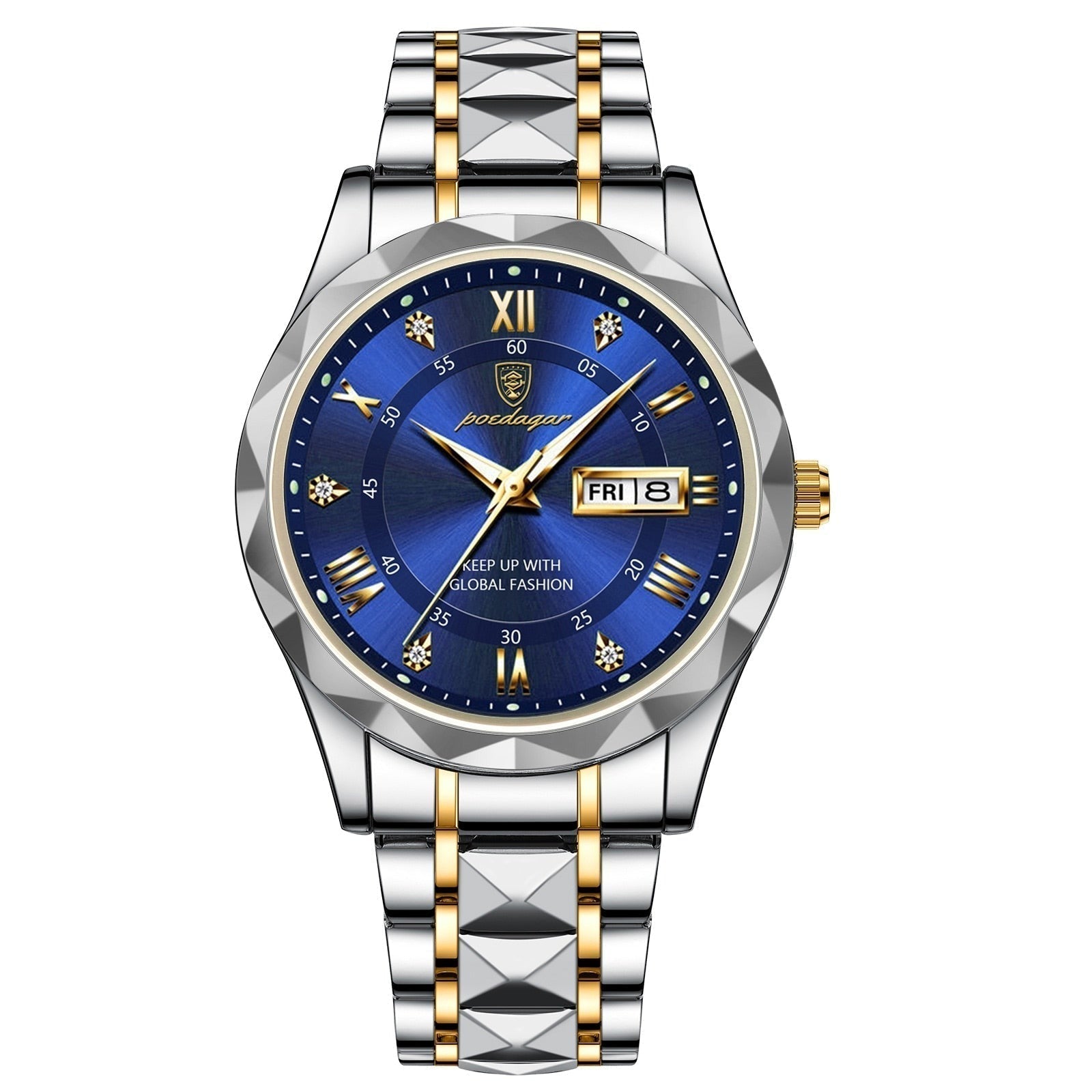 Classic Mens Stainless Steel Watch - LumiSteel - Pexav