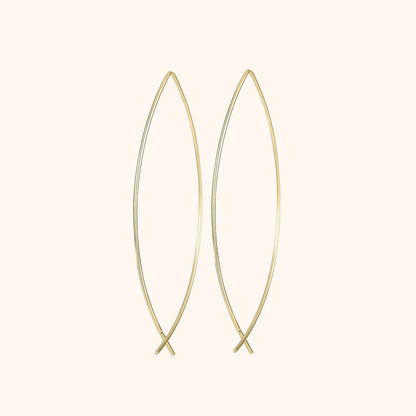 Stylish Minimalist Earrings - Lina-Gold-Nora Luxe
