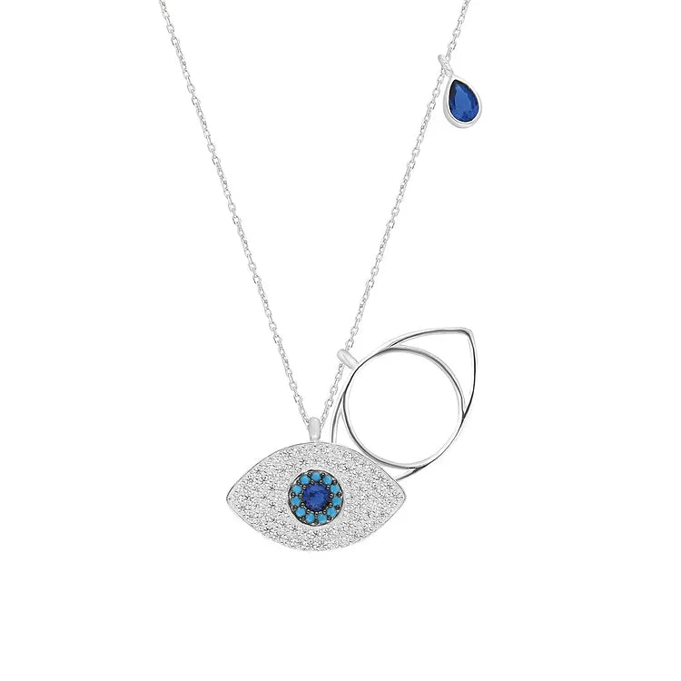 Trendy Evil Eye Pendant Necklace - Pexav