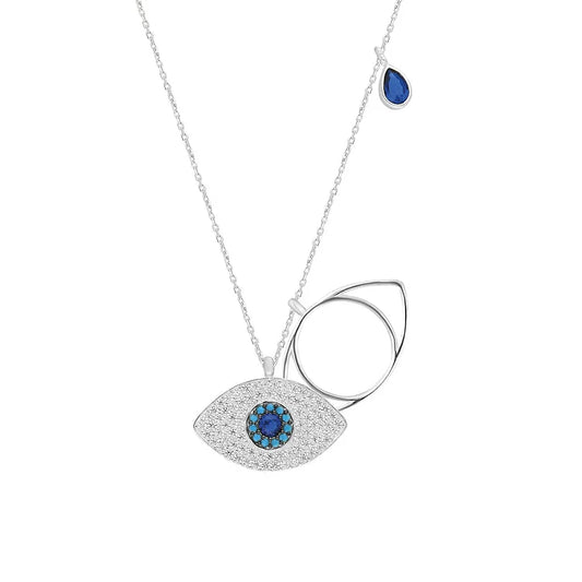 Trendy Evil Eye Pendant Necklace - Pexav
