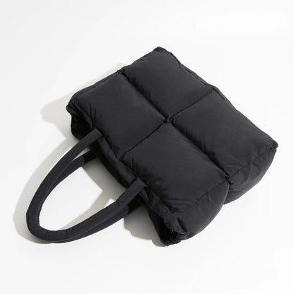 Stylish Puffer Shoulder Bag - Aurora-Brown-Nora Luxe