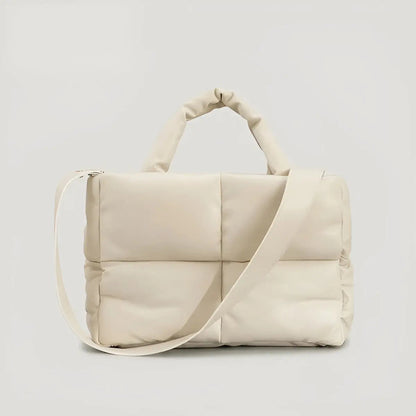 Stylish Quilted Ladies Designer Bags - Sofia-Beige-Nora Luxe