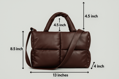 Stylish Quilted Ladies Designer Bags - Sofia-Black-Nora Luxe