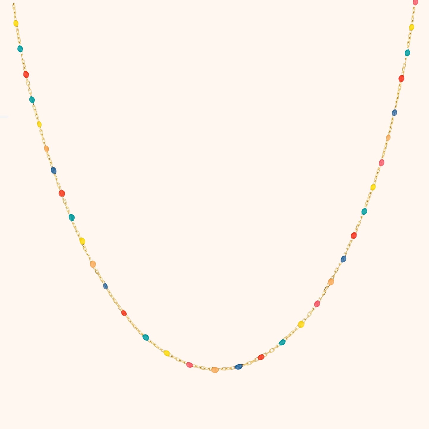 Colorful Rainbow Iris Pendant Necklace - Pexav