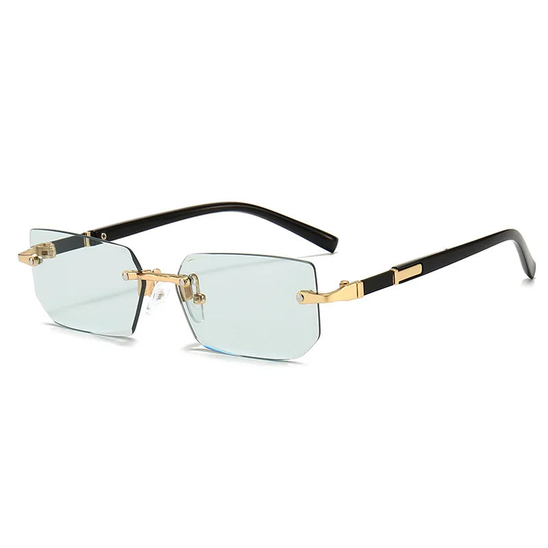 Trendy Frameless Women's Rectangular Shades - Pexav