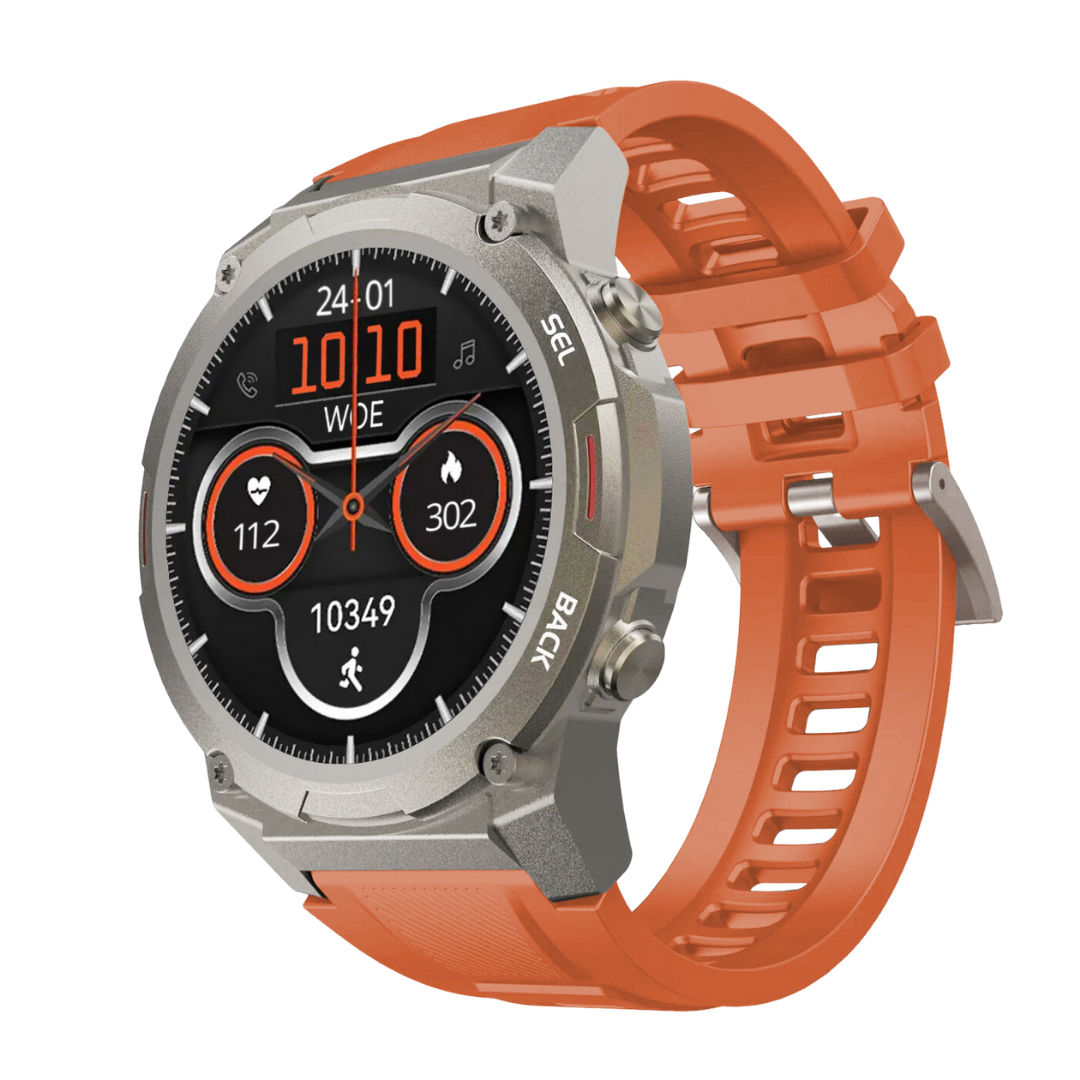 Stylish Smartwatch - Pulse XR-Orange-Nora Luxe