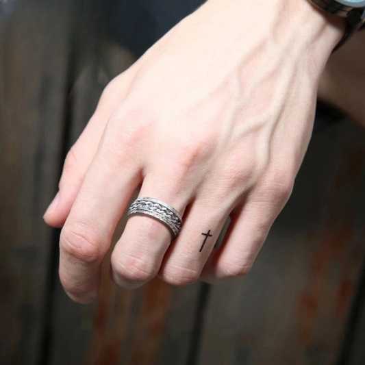 Comfortable Fidget Spinner Ring - Pexav