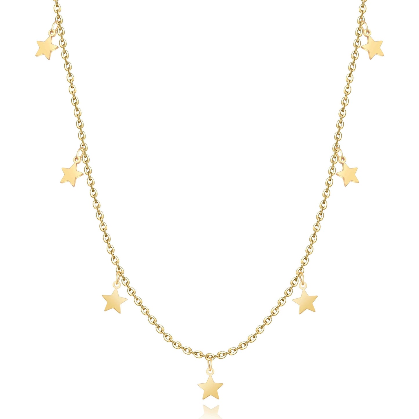 Stylish Star Necklace - Elara-Gold-Nora Luxe