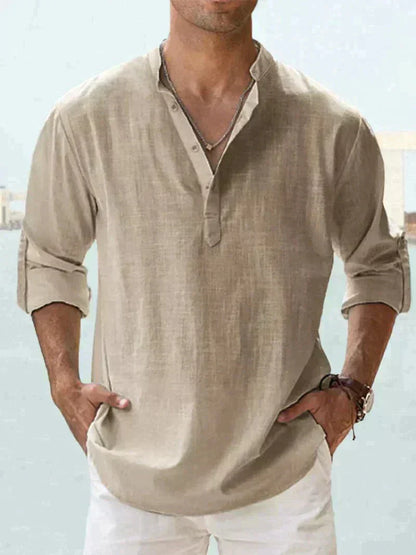 Stylish summer shirt for men (Buy 1, get 1 free) - Leo-Beige-S-The Livary