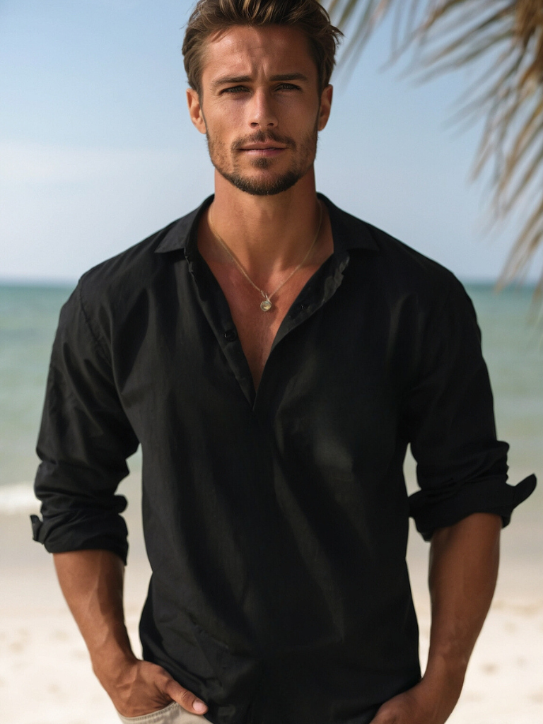 Fashionable Casual Mens Shirt Leo - Pexav