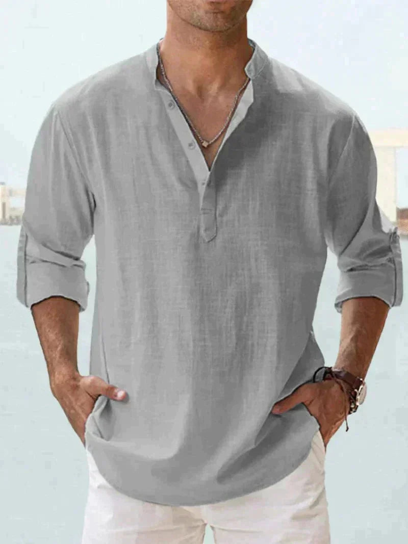 Stylish summer shirt for men (Buy 1, get 1 free) - Leo-Gray-S-The Livary