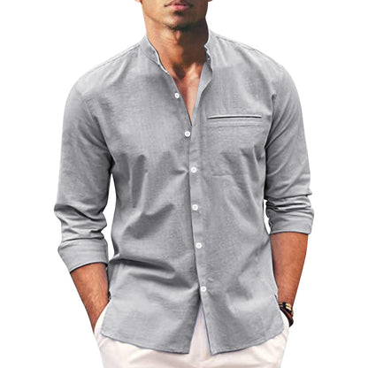 Stylish summer shirt in plus size for men – Hayes-Gray-M-The Livary