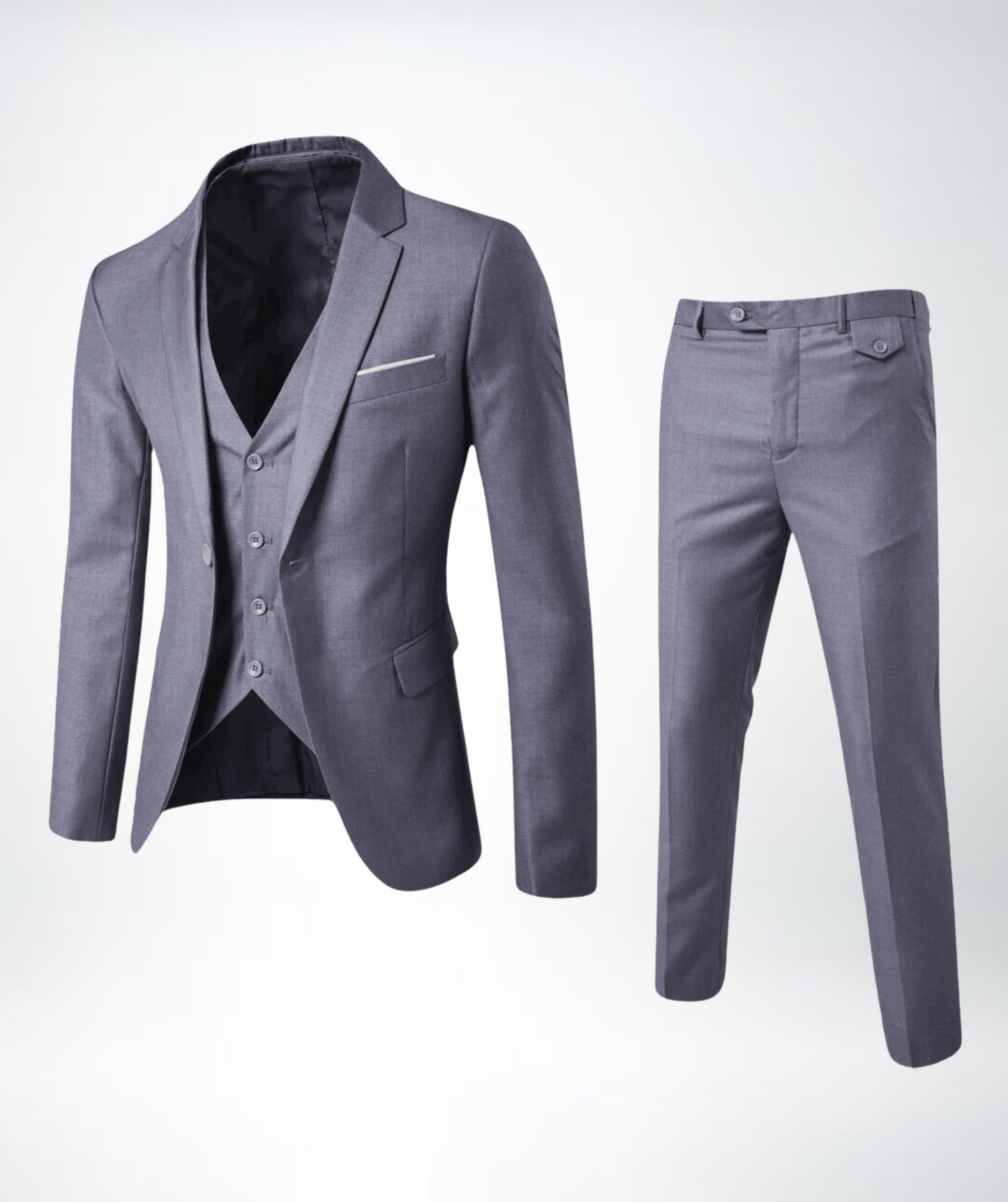 Stylish Three-Piece Men's Suit - Lucas-Black-S-Nora Luxe