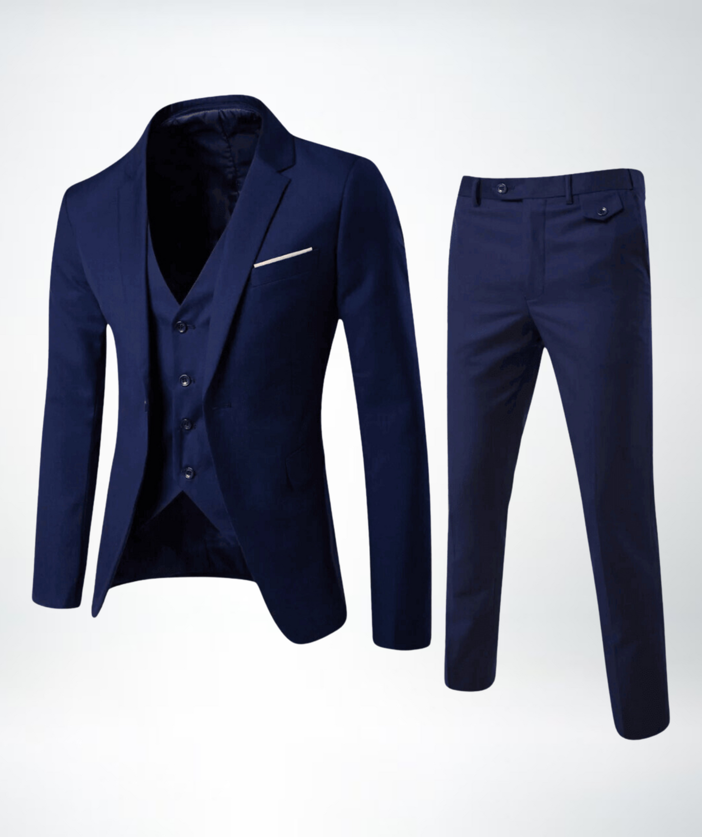 Classic Fit Mens 3 Piece Suit - Lucas - Pexav