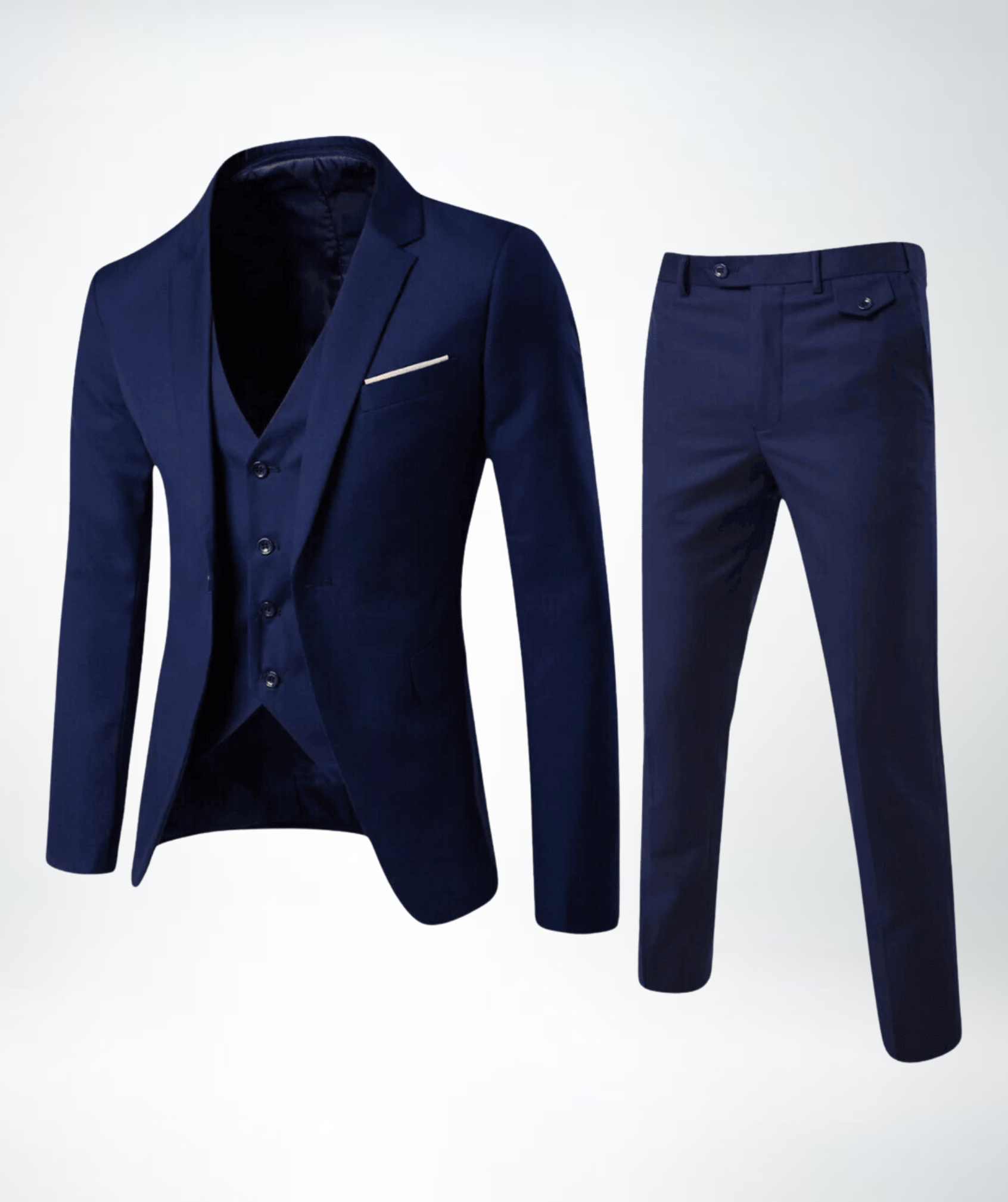 Classic Fit Mens 3 Piece Suit - Lucas - Pexav
